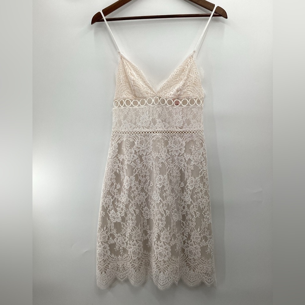 Victoria's Secret Ivory Lace Lingerie Slip Dress - Picture 2 of 15